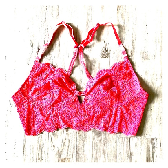 Free People Eye of The Sun Bralette (Red Combo) - Picture 1 of 8